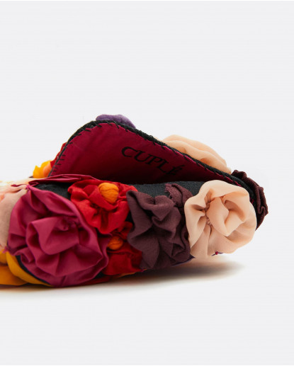 BOLSO BANDOLERA FLORES CREP ESTAMPADO...