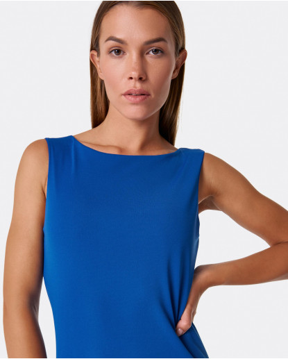 MAXI VESTIDO PUNTO CIRCULAR AZUL