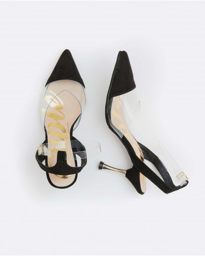 SALON DESTALONADO ULTRASUEDE NEGRO