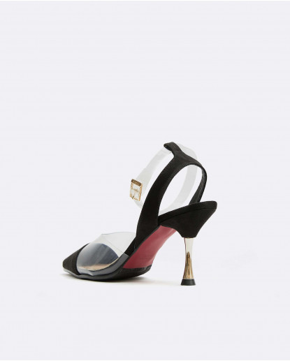 SALON DESTALONADO ULTRASUEDE NEGRO