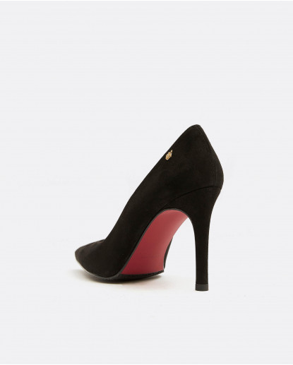 STILETTO ULTRASUEDE NEGRO
