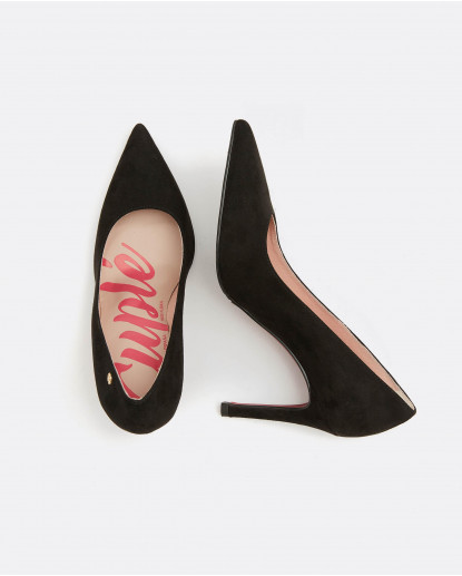 STILETTO ULTRASUEDE NEGRO