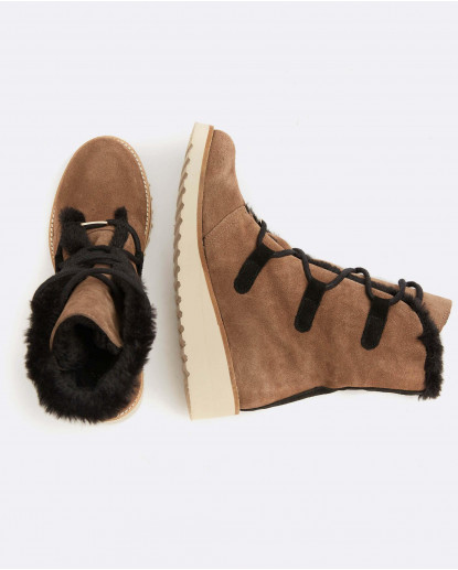 BOTIN CORDON SERRAJE MARRON