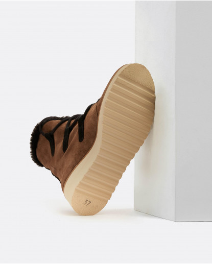 BOTIN CORDON SERRAJE MARRON