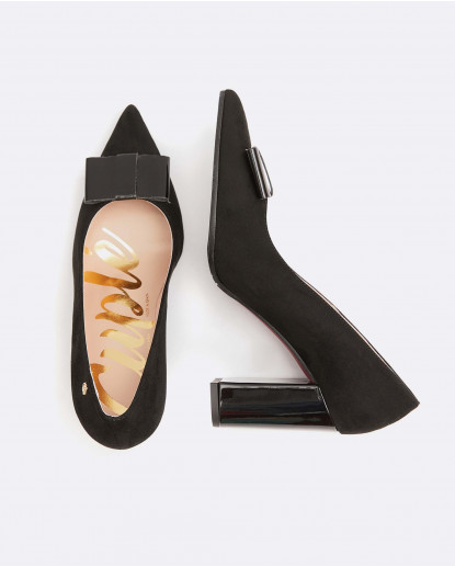 SALON LAZO ULTRASUEDE NEGRO