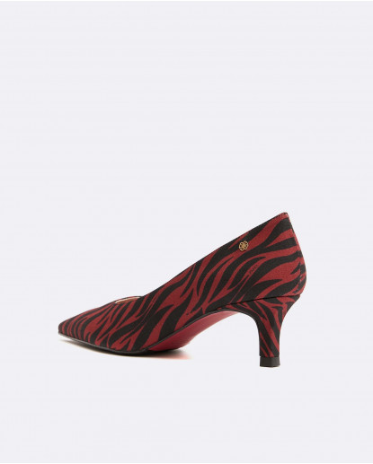 SALON T/B TEJIDO CEBRA BURDEOS