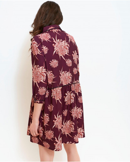 VESTIDO MINI CAMISERO