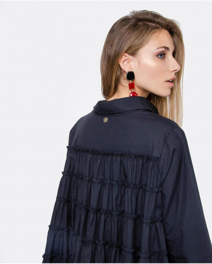 CAMISA FRUNCIDO ESPALDA POPELÍN