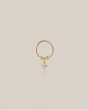 PIERCING ARO ORO CON BRILLANTE