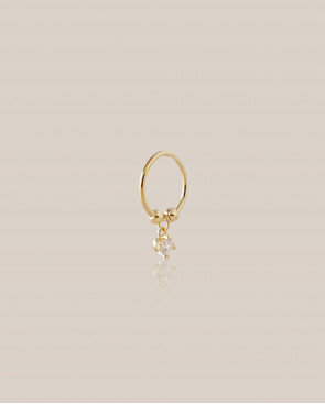 PIERCING ARO ORO CON BRILLANTE 2