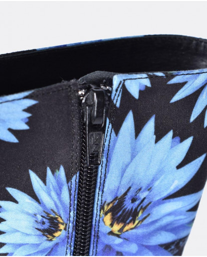 BOTINES TEJIDO FLORES