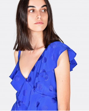 VESTIDO MIDI CON ESCOTE EN V 2