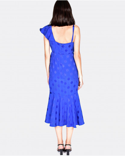 VESTIDO MIDI CON ESCOTE EN V